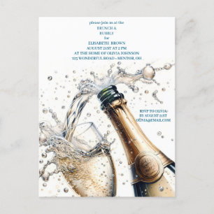 Brunch and Bubbly Bridal Shower Postcard