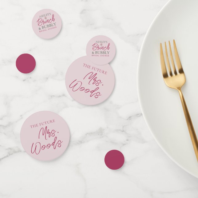 Brunch and Bubbly Bridal Shower Table Confetti (Group)