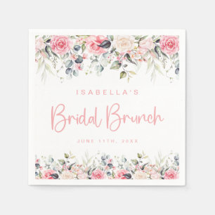Brunch and Bubbly Bridal Shower Welcome Sign Napkin