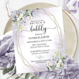 Brunch And Bubbly Budget Bridal Shower Invitations