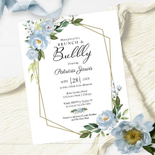Brunch And Bubbly Budget Floral Invitation