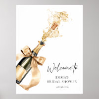Brunch and Bubbly Champagne Bridal Shower Welcome 