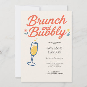 Brunch and Bubbly Champagne Generic Invitation