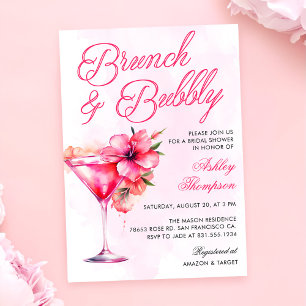 Brunch and Bubbly Champange Bridal Shower Invitation