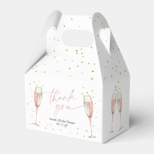 Brunch and bubbly chic bridal shower  favour box