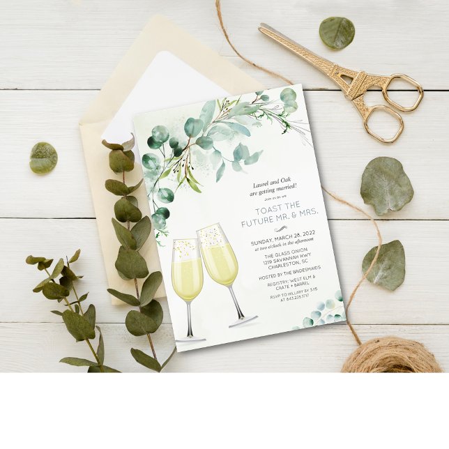 Brunch and Bubbly Engagement Invitation (Creator Uploaded)