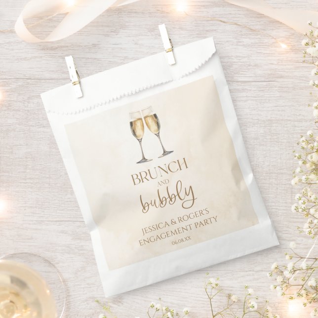 Brunch and Bubbly Engagement Party Brunch Favour Bag (Clipped)