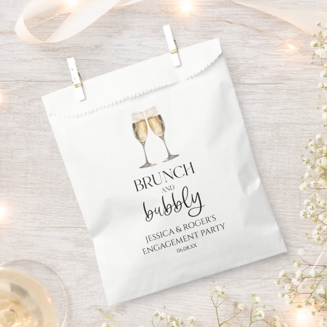 Brunch and Bubbly Engagement Party Brunch Favour Bag (Clipped)