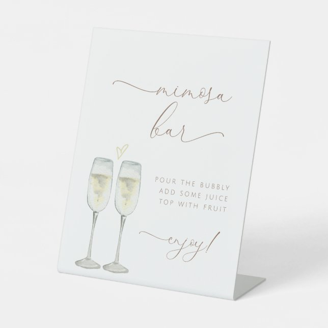 Brunch and Bubbly Mimosa Bar Sign (Front)