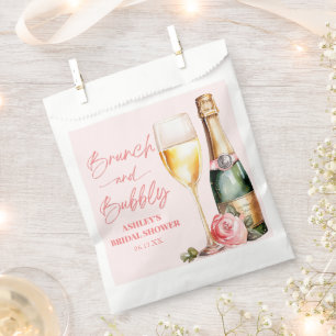 Brunch and Bubbly Mimosa Champagne Bridal Shower Favour Bag