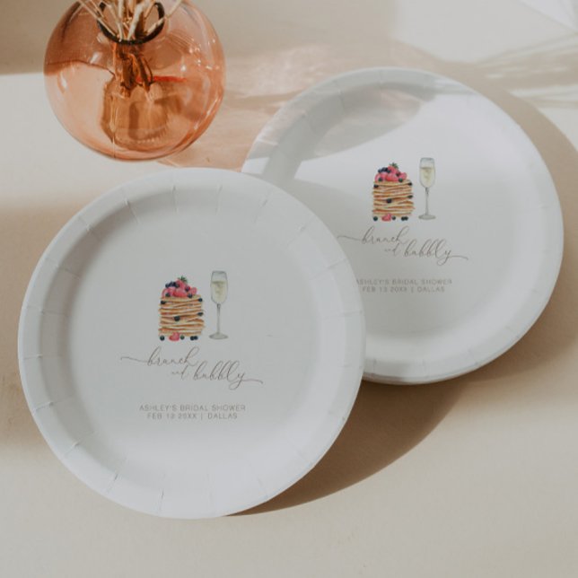 Brunch and Bubbly Paper Plates (Creator Uploaded)