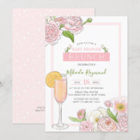 Brunch and Bubbly | Pink Floral Baby Shower Brunch