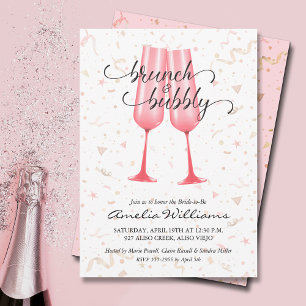 Brunch and Bubby Bridal Shower Invitation