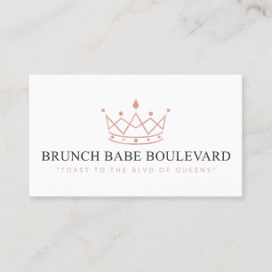 Brunch Babe Boulevard Business Card