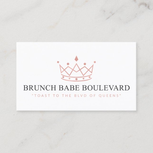Brunch Babe Boulevard Business Card (Front)