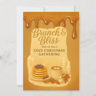 Brunch & Bliss Cosy Christmas Gathering Invitation
