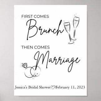 Brunch Bridal Shower Sign