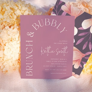 Brunch & Bubbly Bold Floral Budget Bridal Shower