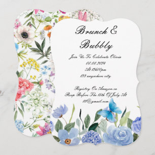 BRUNCH & BUBBLY BRIDAL SHOWER INVITATION