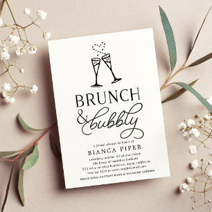 Brunch & Bubbly Bridal Shower Invitation