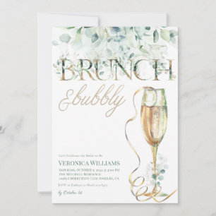 Brunch & Bubbly Bridal Shower Invitation