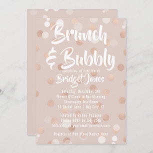 Brunch & Bubbly Bridal Shower Invitation Confetti