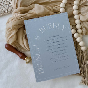 Brunch & Bubbly Bridal Shower Party Invitation