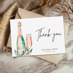 Brunch & Bubbly Bridal Shower Thank You Card