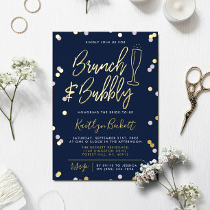 Brunch & Bubbly Confetti Bridal Shower Real