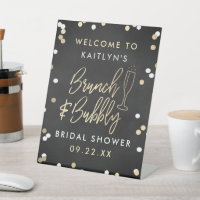 Brunch & Bubbly Confetti Bridal Shower Welcome
