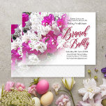 Brunch & Bubbly Floral Wedding Invitation<br><div class="desc">Make your Brunch and Bubbly get-together even more special with our Coral Bloom Invitation. The invitation features a beautiful floral design in summer white and pink colours, which can be easily customised to suit your preferences. With minimal effort, you can change the wording and typestyle to give it your personal...</div>