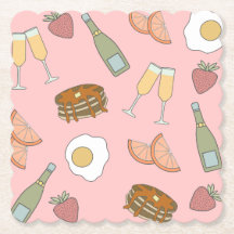 Brunch & Bubbly Paper Coasters