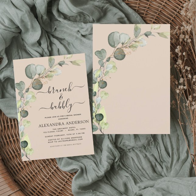 Brunch & Bubbly Terracotta Bridal Shower  Invitation (Creator Uploaded)