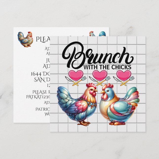 Brunch, etc. Invitation (Front/Back)