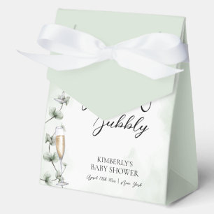 Brunch Eucalyptus Champagne Garden Baby Shower Favour Box