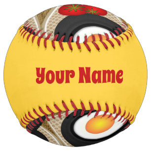 Brunch Fractal Art Funny Food, Tomatoes, Eggs Name Softball