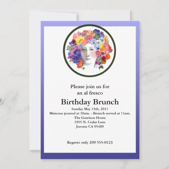 Brunch Invitations /Spring Party (Front)