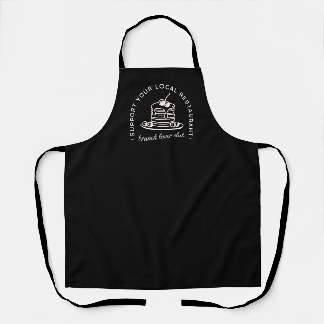 Brunch lover club squad apron (Front)
