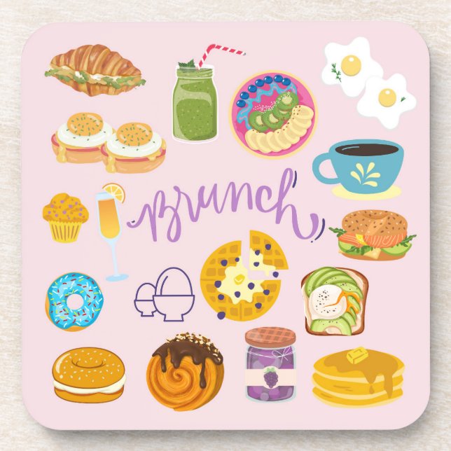 Brunch Squad Coaster (Front)