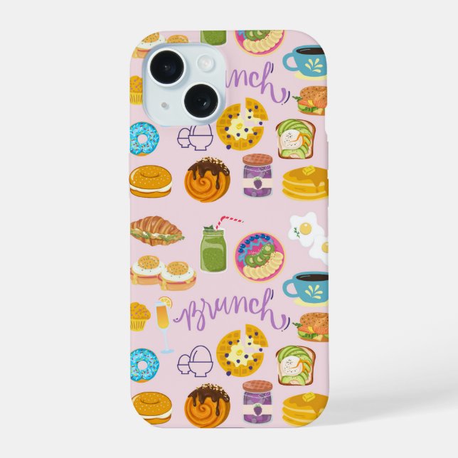 Brunch Squad iPhone 15 Case (Back)