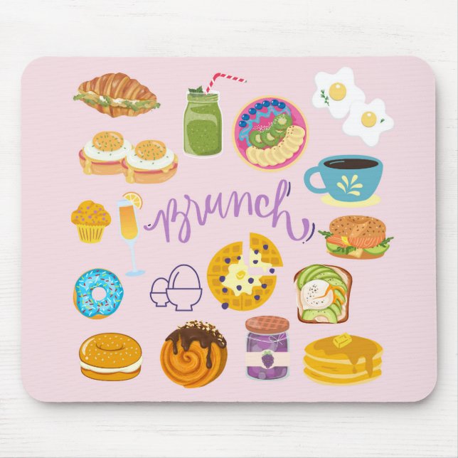 Brunch Squad Mouse Pad (Front)