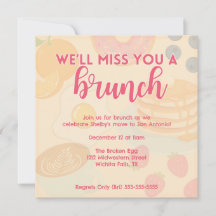 Brunch-Themed Going Away/Farewell Party