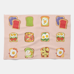 Brunch Toast Tea Towel