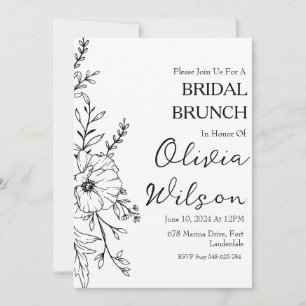 brunch with the bride bridal brunch invitations