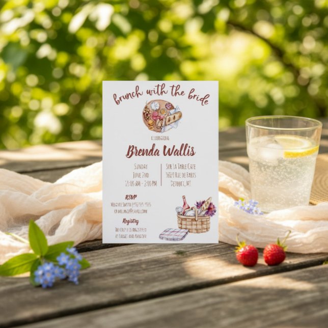 Brunch with the Bride Bridal Shower  Invitation (Creator Uploaded)