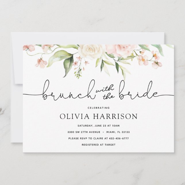 Brunch with the Bride Shower Invitation (Front)