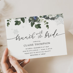 Brunch with the Bride Winter Shower Invitation
