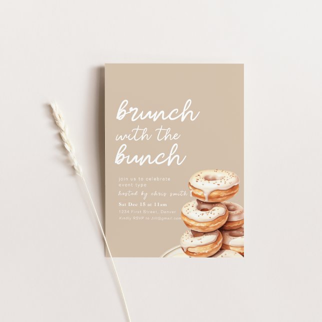 Brunch with the Bunch Breakfast Party Invitation (Creator Uploaded)