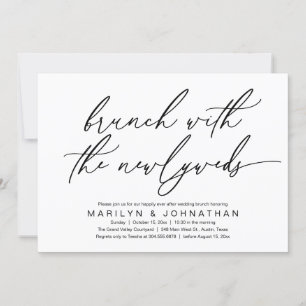 Brunch With The Newlyweds, Post Wedding Celebrate Invitation