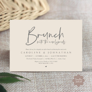 Brunch with the Newlyweds Post Wedding Celebration Invitation